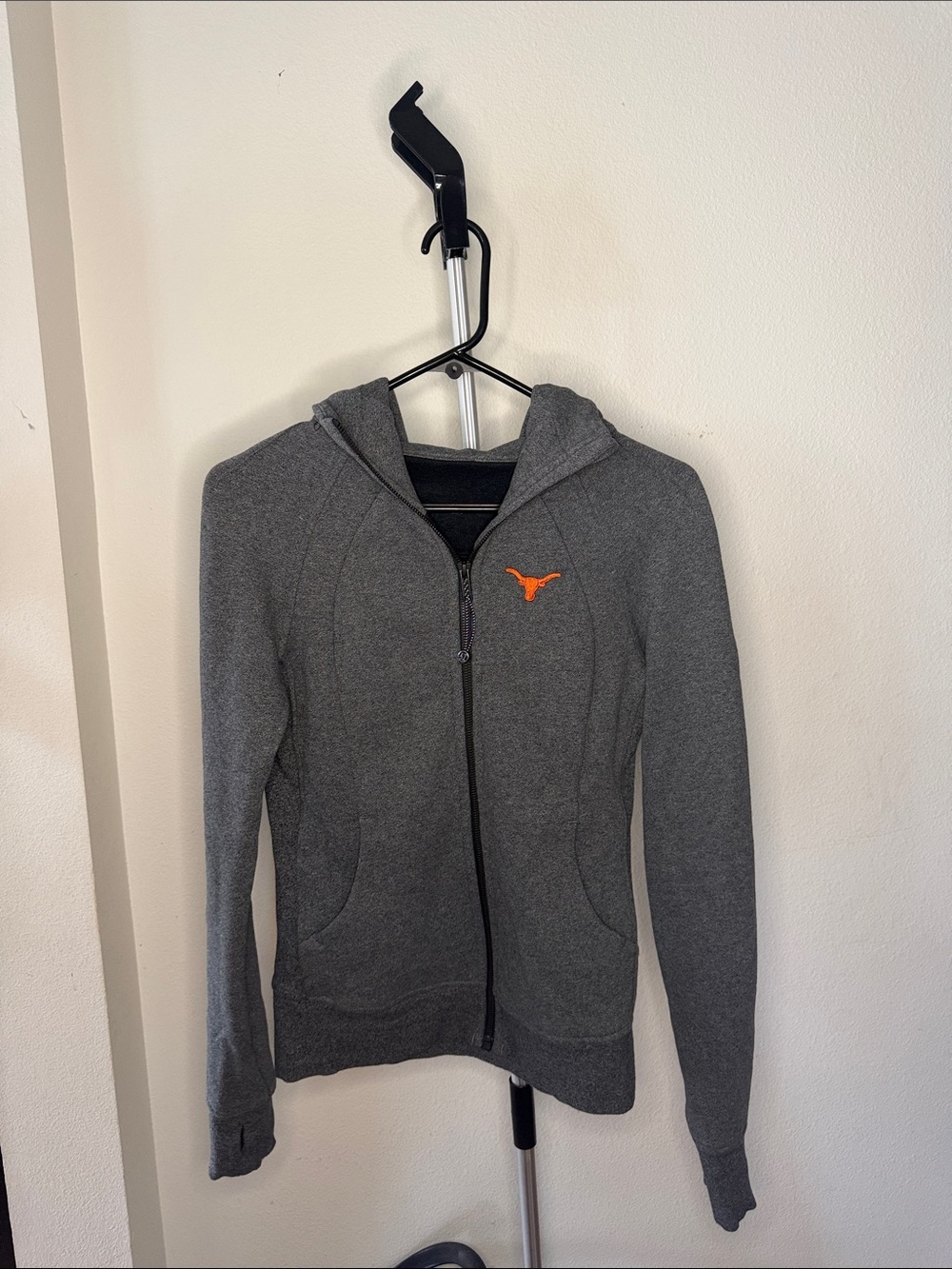 Lululemon Scuba full-zip hoodie with Orange Texas Longhorn Logo